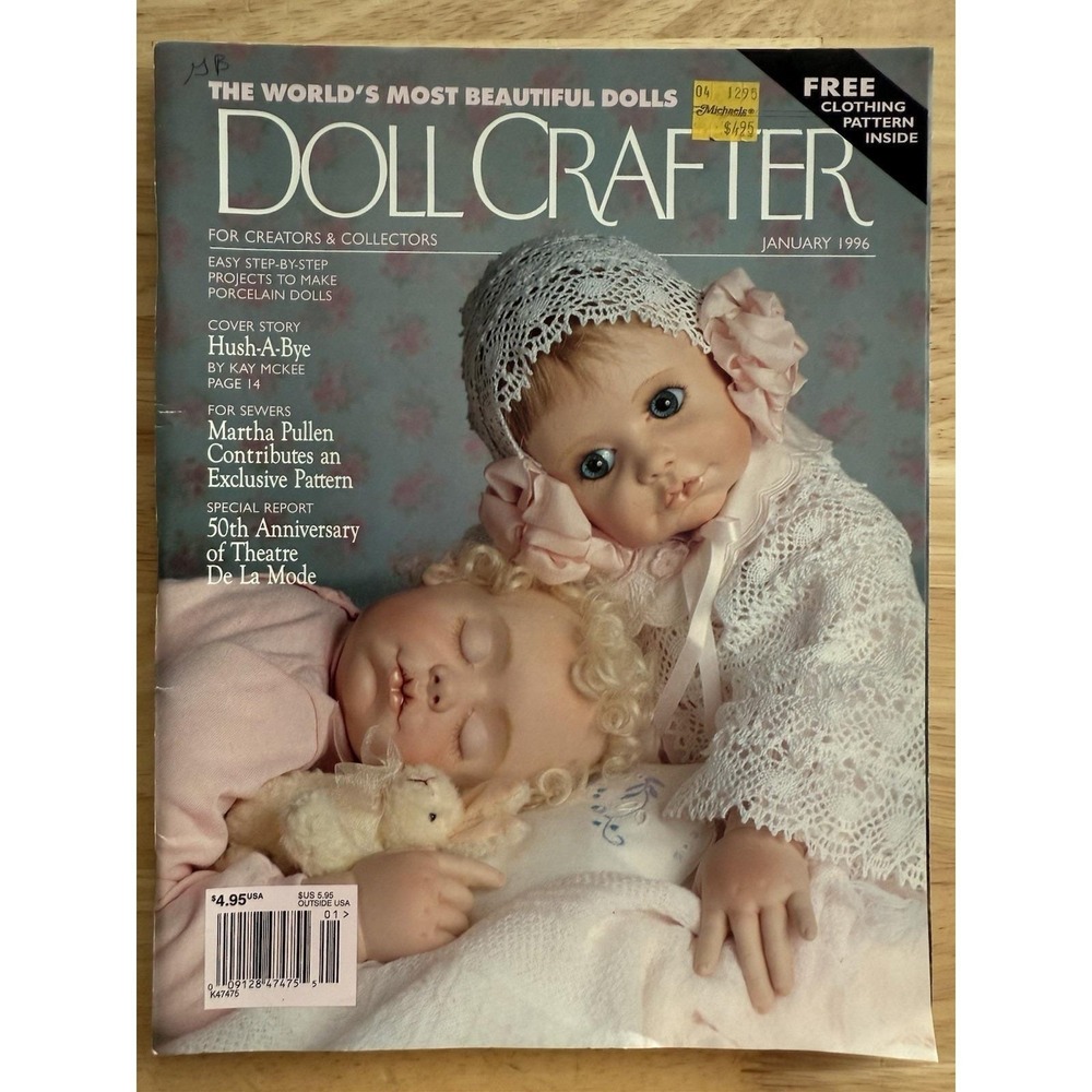 Doll Crafter Magazine January 1996‎ Pull Out Pattern DPP236 Beautiful Dolls